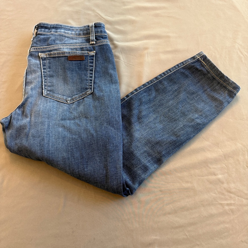 Joes Jeans‎ Womens Mid Rise Ankle Skinny Jeans Medium Wash Blue Denim Size 28